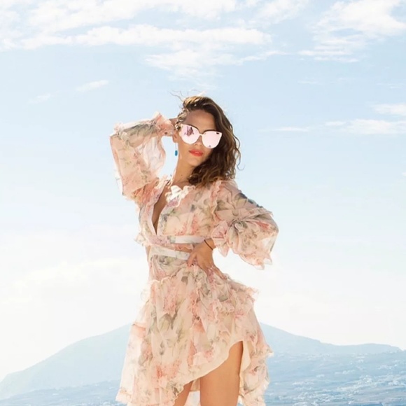 🍍Trendy Cateye Mirror Black Sunglasses - Picture 2 of 6